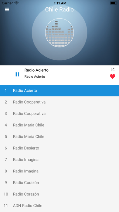 Chile Radio Station:Chilean FM screenshot 2