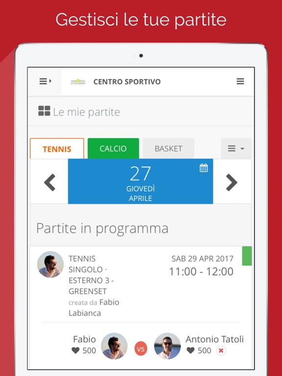 Screenshot #6 pour Circolo Tennis Giussano
