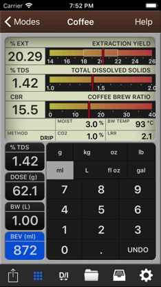 VST CoffeeTools for iPhone screenshot 2