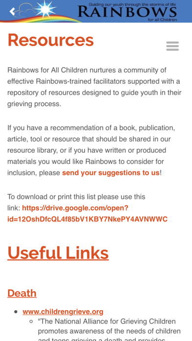 Rainbows for All Children screenshot 2