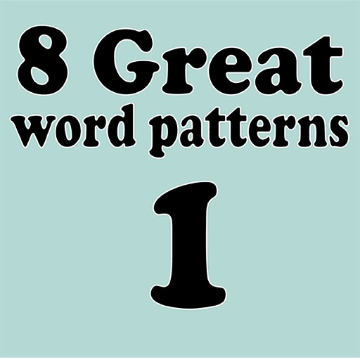 8 Great Word Patterns Level 1 iOS App