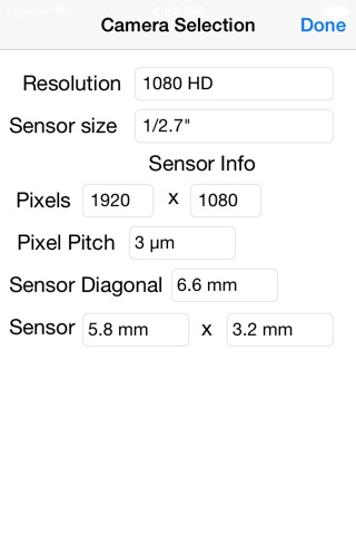 Lens Calculator screenshot 2