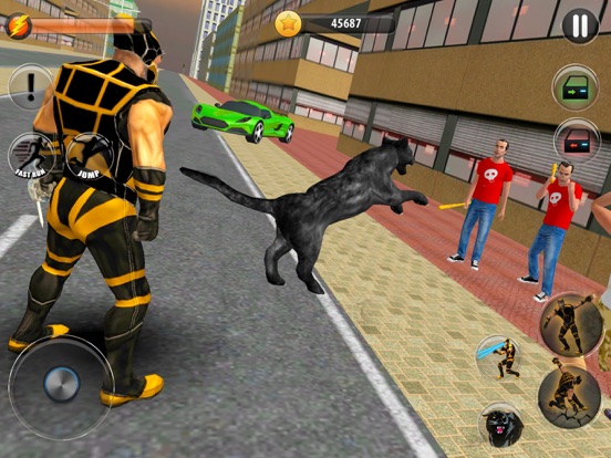 Panther Superhero City Warrior iPad screenshot 1 - Games app