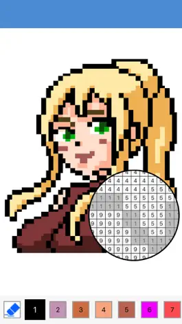Game screenshot Anime Manga Pixel Colouring apk