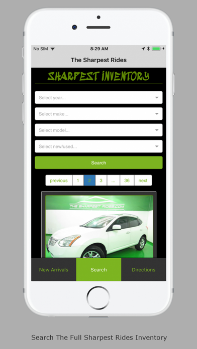 The Sharpest Rides App iPhone screenshot 1 - Navigation app