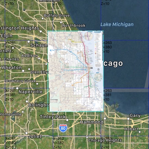 Chicago Subway Bus Offline Map icon