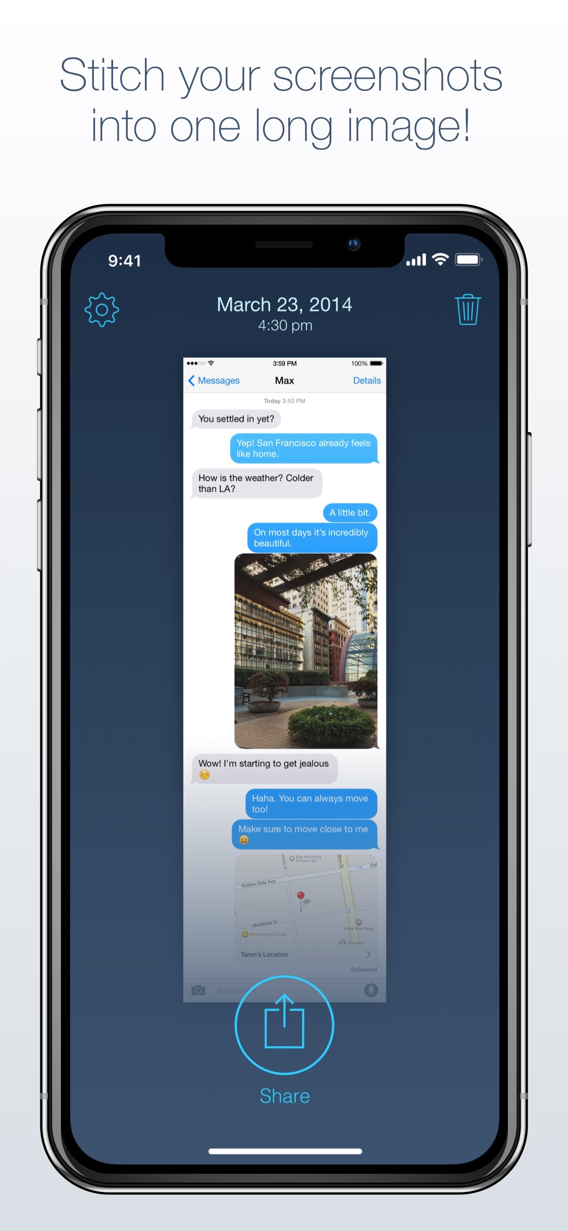 Screenshot do app Tailor - Screenshot Stitching