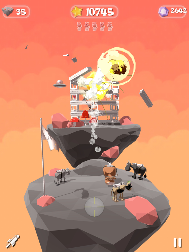 ‎Rocket Cows Screenshot