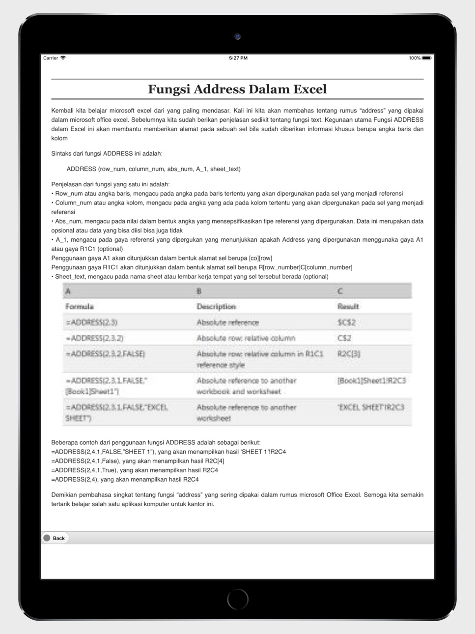 iPad screenshot