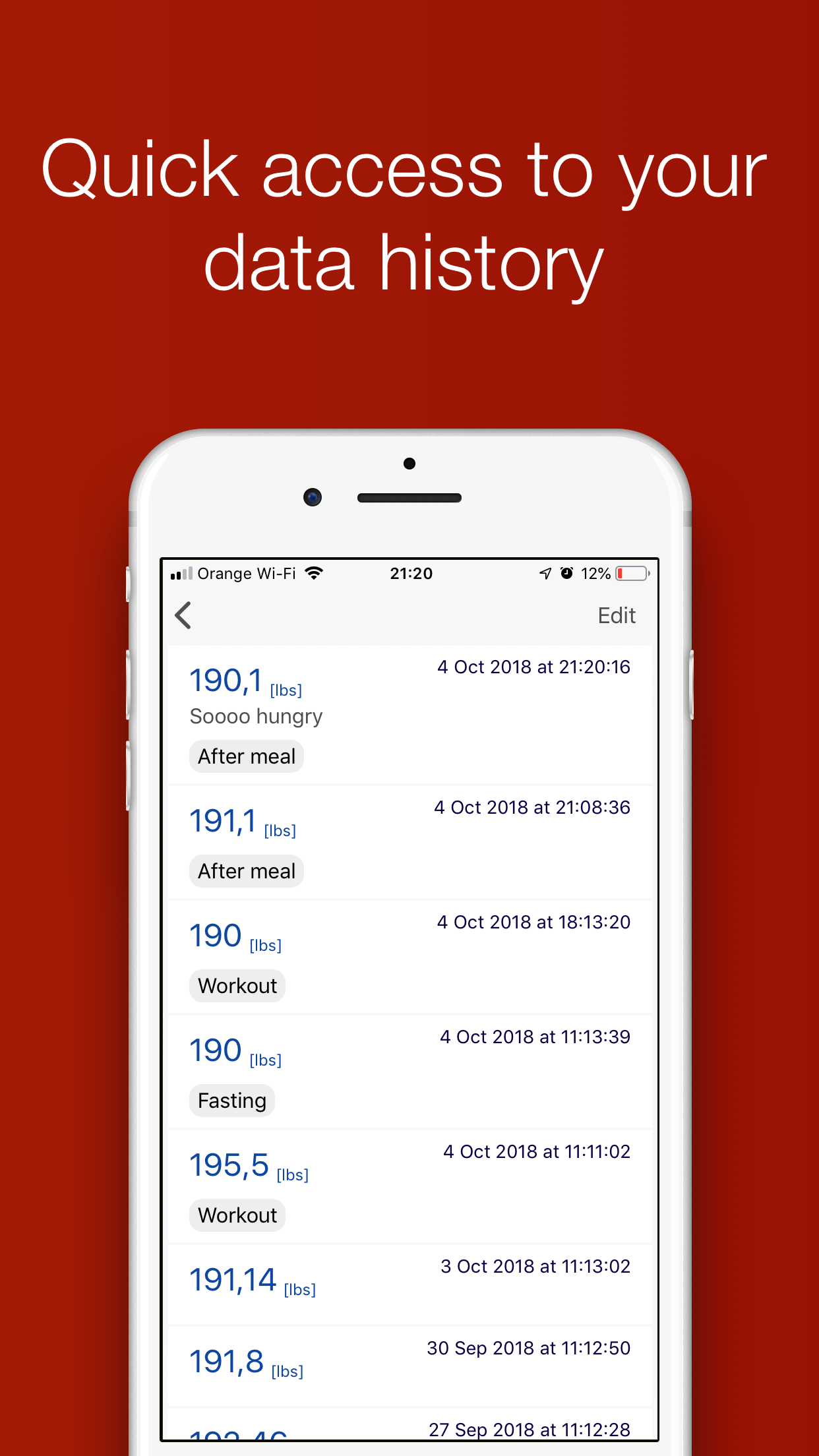 Health+ Weight screenshot 4