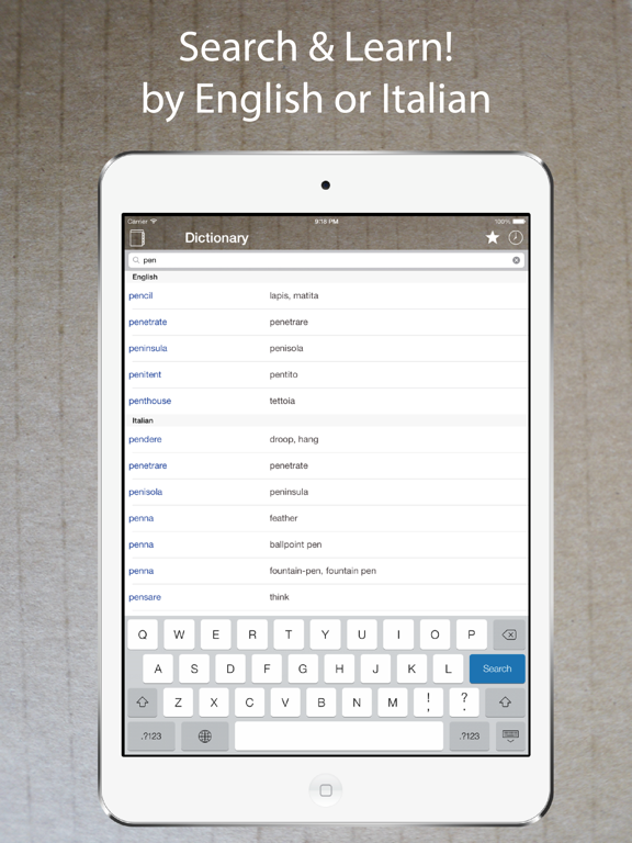 Screenshot #4 pour Italian English Dictionary ++