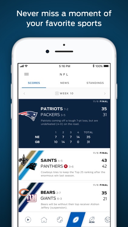 FOX Sports: Streaming & Scores screenshot-0