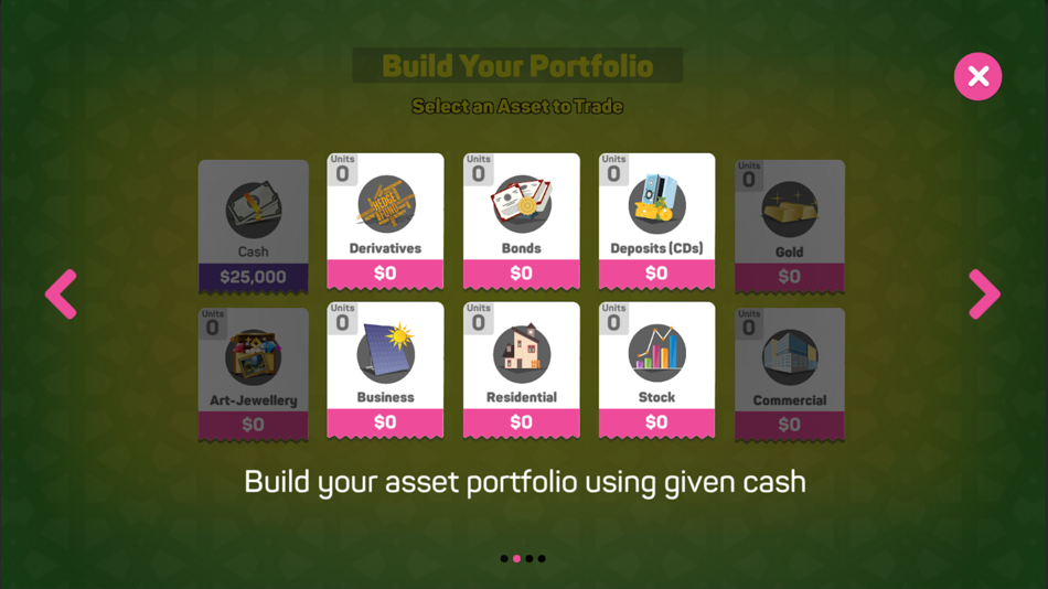 #3. iWealth Asset Allocation Game (iOS) By: Game Plan8