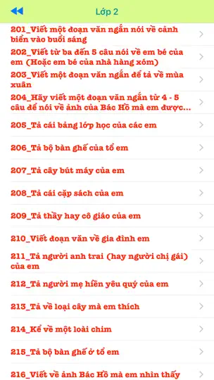 Văn Tiểu Học iPhone Screenshot 2