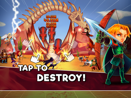 Screenshot #1 for Tap Dragons - Clicker Heroes RPG Game