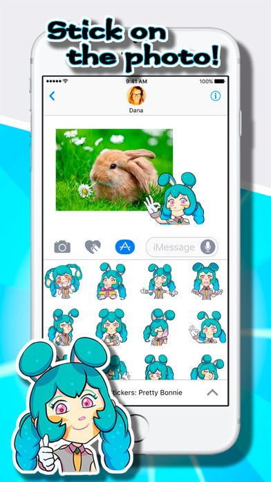 Screenshot of Love Stickers: Pretty Bonnie