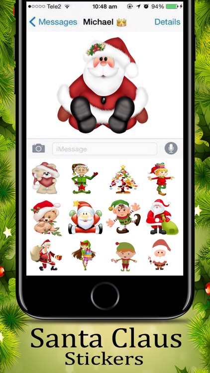 Santa Claus Awesome Sticker screenshot-3