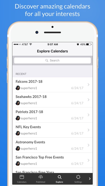 DailyZip - Discover and share calendars