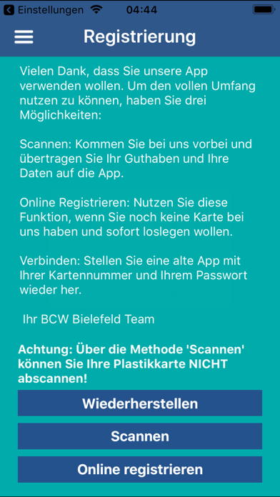 Screenshot #1 pour BESTcard Bielefeld