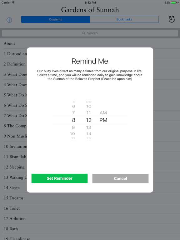 Sunnah iPad screenshot 5 - Book app