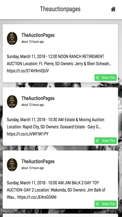 The Auction Pages