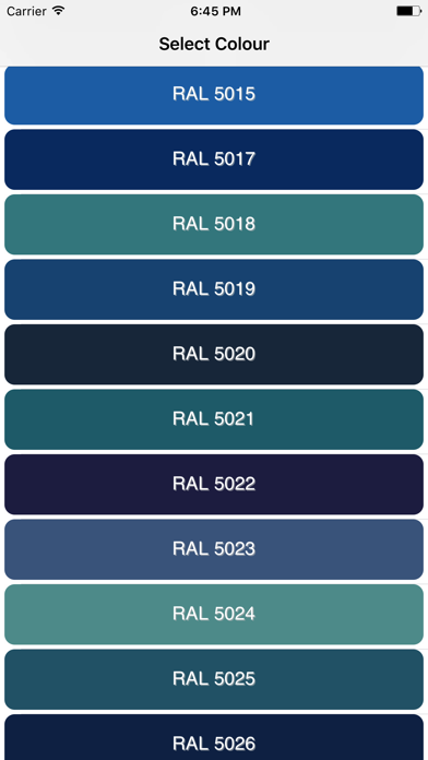 RAL Colours Screenshot 1