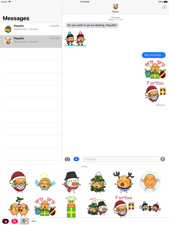 Screenshot #4 pour Paquitos Stickers: Noël