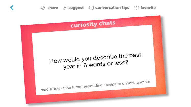 Curiosity Chats