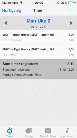 Visma Avendo Time