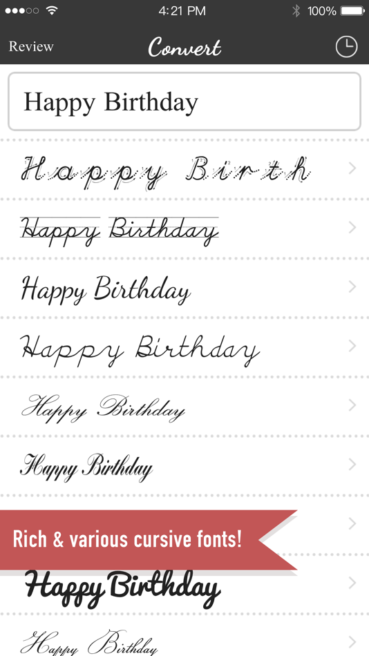 #1. Cursive Converter (iOS) 由: Shoichiro Takaki