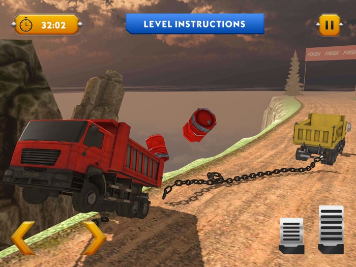 Chained Trucks Stunt City