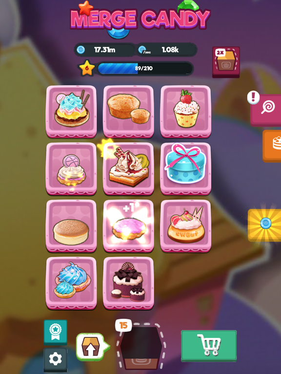 Screenshot #5 pour Merge Candy - Idle Tycoon Game