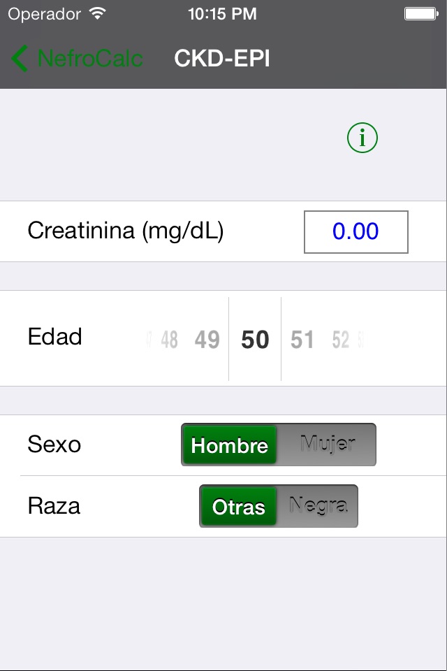 NefroCalc screenshot 2