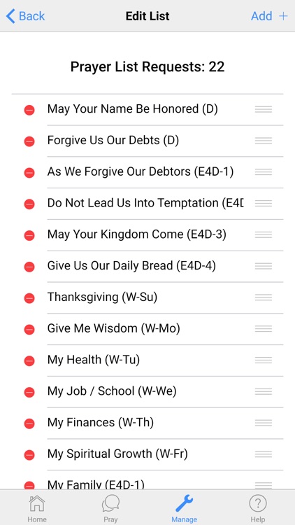 Pray Through - Prayer List App screenshot-3