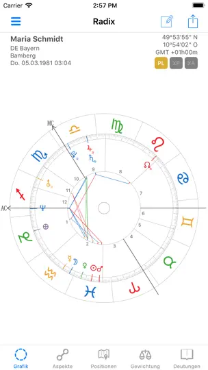 Screenshot von AstroWorx Astrologie auf dem iPhone 1