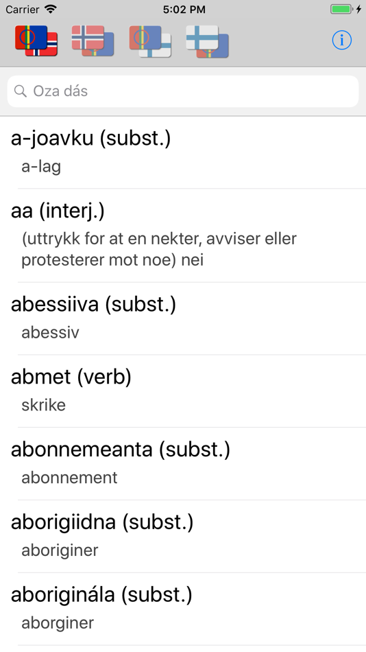 #1. Samisk ordbok (iOS) 由: John Anders Sikku