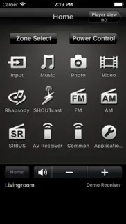 av receiver remote iphone screenshot 1