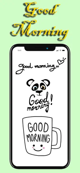 Game screenshot Good Morning Stickers Pack hack