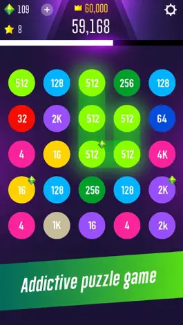 Game screenshot 2048 connect: 2 & 2 game apk