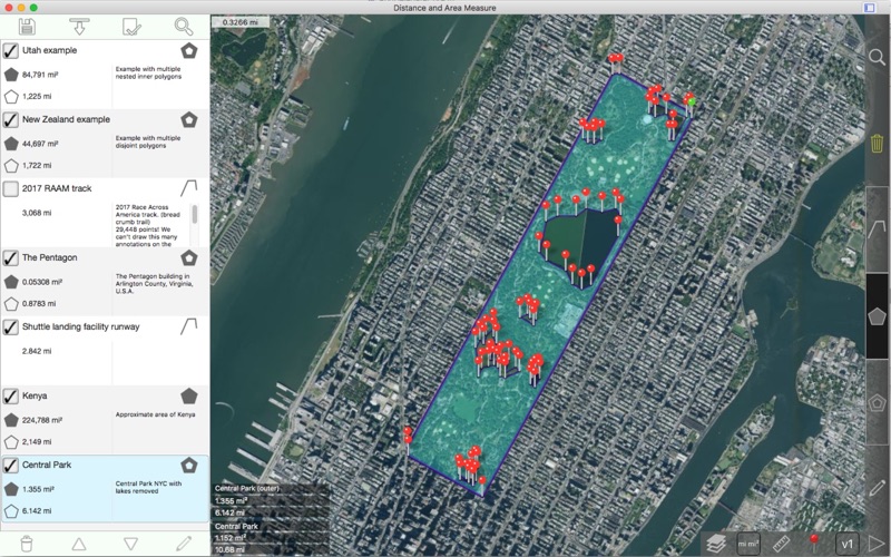 distance and area measure iphone screenshot 1