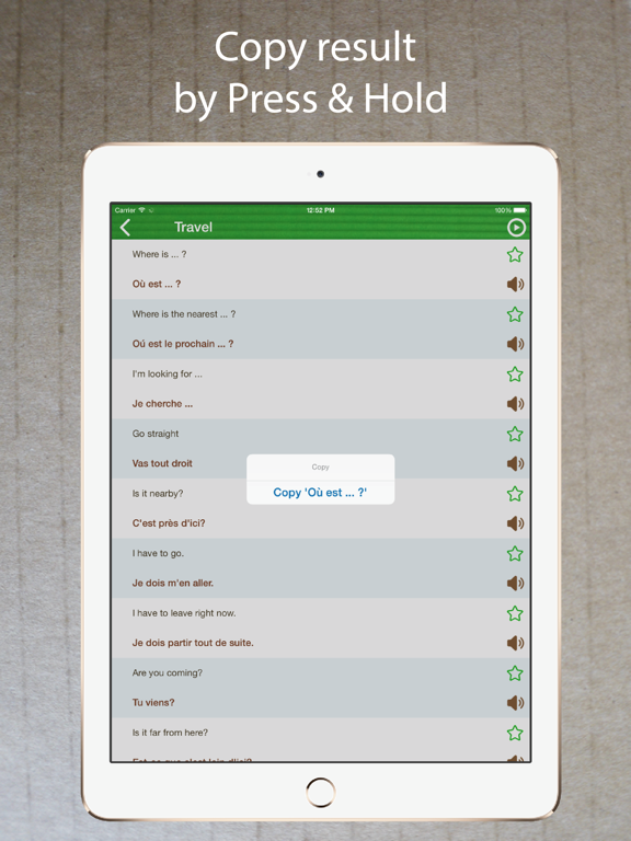 Screenshot #6 pour Learn French Phrasebook Pro +