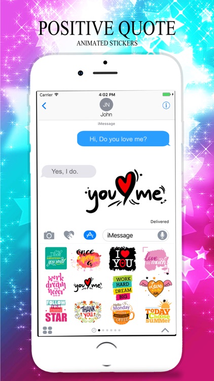 Animated POSITIVE & MOTIVATIONAL Quotes Stickers screenshot-4
