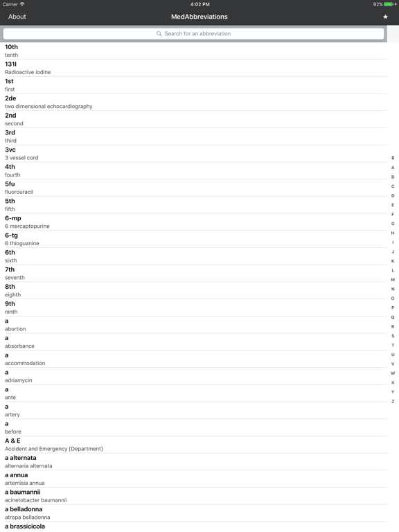 Screenshot #4 pour MedAbbreviations