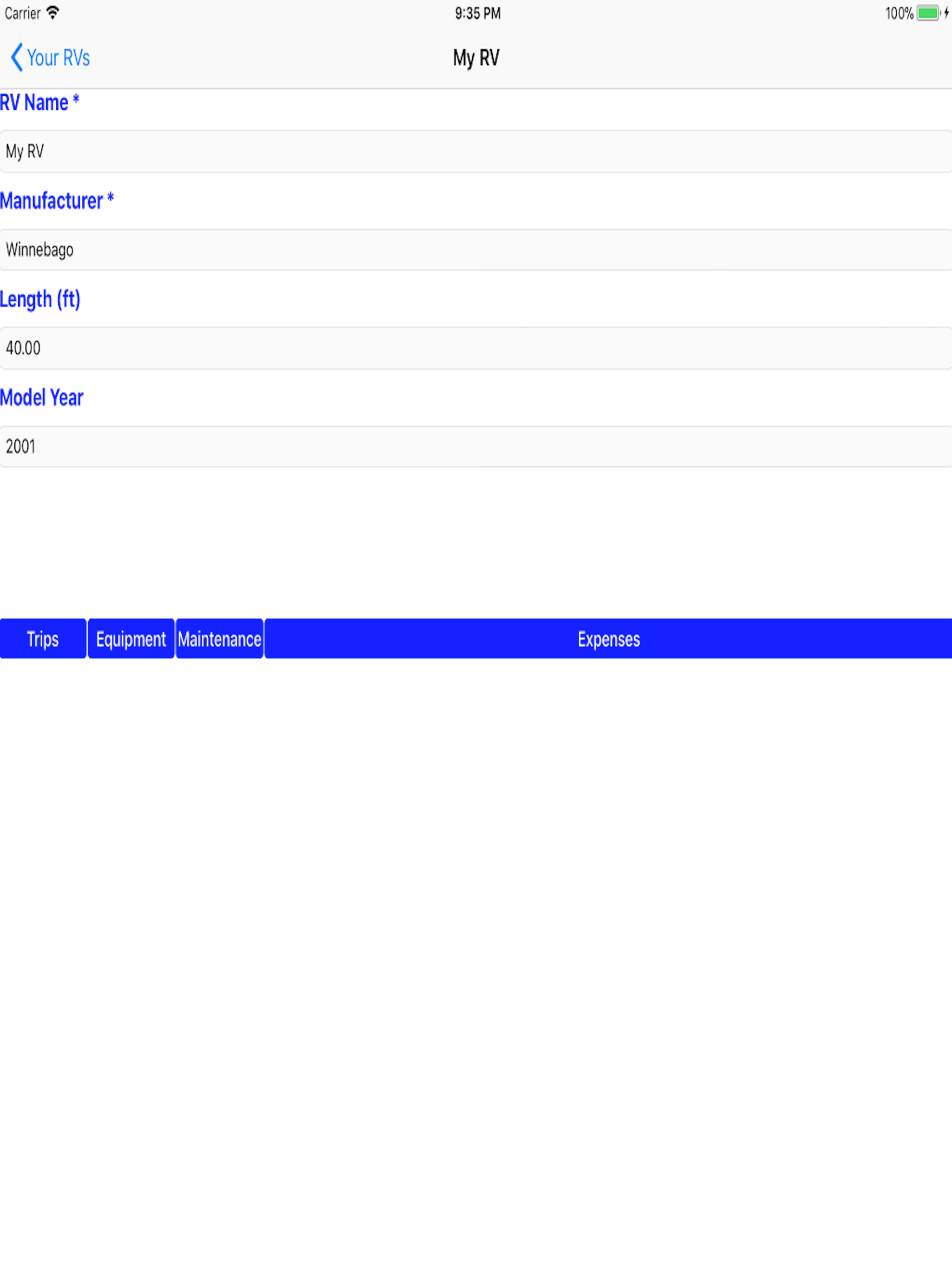 RV Tracker screenshot 5