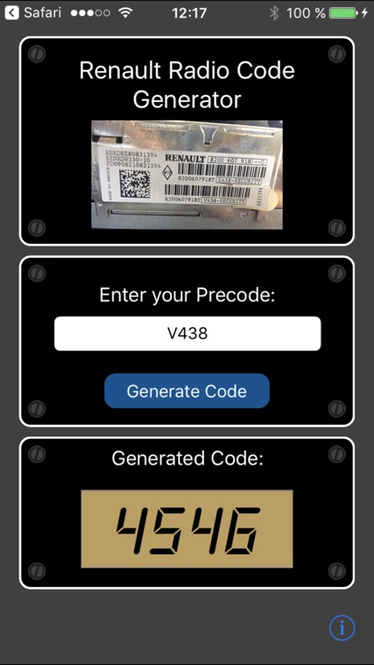 Renault Radio Code Generator by Nipakul Buttua