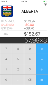 Sales Tax Calculator - Canada screenshot