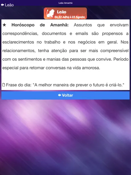 Horóscopo do Dia