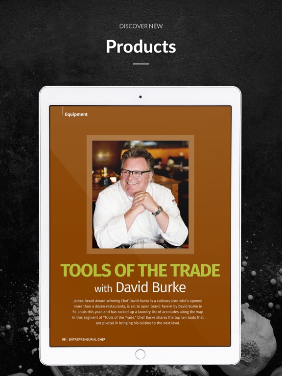 Entrepreneurial Chef iPad screenshot 6 - Magazines & Newspapers app