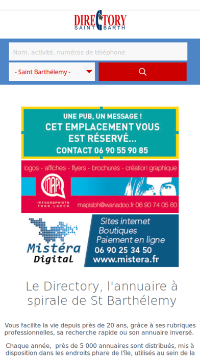 Screenshot #1 pour DIRECTORY SAINT BARTHELEMY