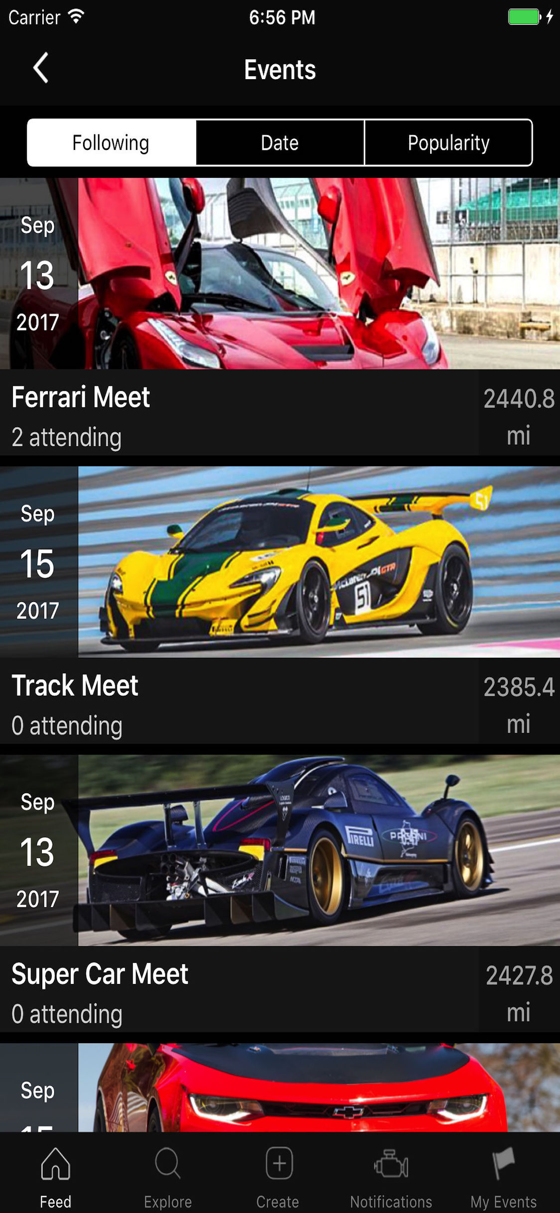 Strada: Find Car Meets